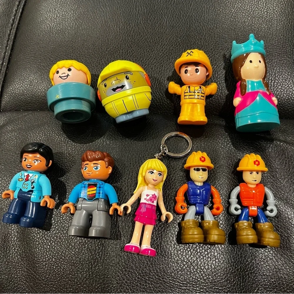 Nikko toys Lego duplo little tikes people construction small toys lot